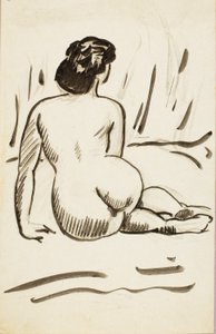Seated Nude by Carl Newman