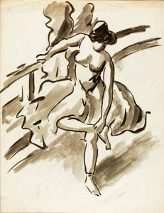 Standing Female Dancer by Carl Newman