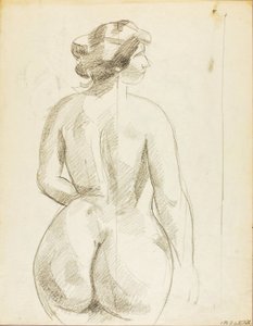 Standing Female Nude by Carl Newman