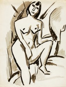 Standing Female Nude by Carl Newman
