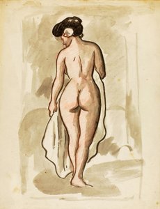 Standing Female Nude by Carl Newman