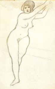 Standing Female Nude by Carl Newman