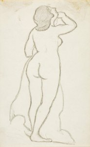Standing Female Nude by Carl Newman