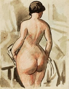 Standing Female Nude by Carl Newman
