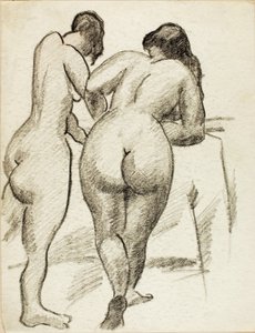 Two Standing Nudes by Carl Newman