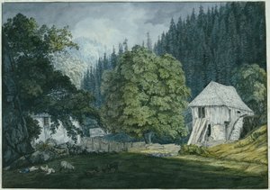 Sawmill in Beuern Valley (Sheet 8 from the Sketchbook)