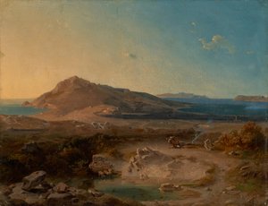 The Island of Delos at Sunrise by Carl Rottmann