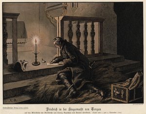 Frederick the Great of Prussia on the Night of the Victory at the Battle of Torgau