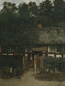 Farmhouse in Ferch at Schwielowsee by Carl Schuch