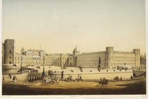 View of the Main Gatchina Palace, Mid 19th Century by Carl Schulz