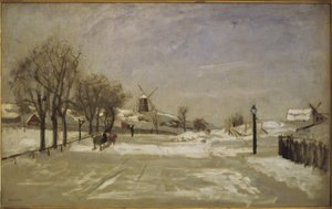 Winter. View of Eriksberg, Stockholm, c.1880 by Carl Skånberg