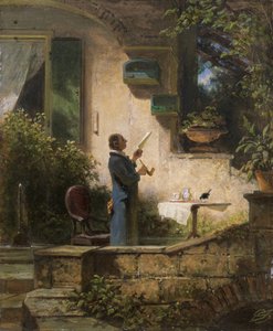 An Important Missive, 1870s by Carl Spitzweg