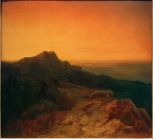 The Benediktenwand in the Evening