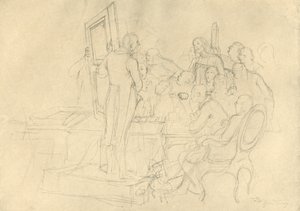 The Art Auction, mid-late 19th century, c1924