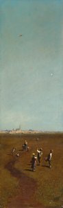 Flying Kites by Carl Spitzweg