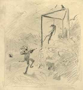 Galgenmusik by Carl Spitzweg