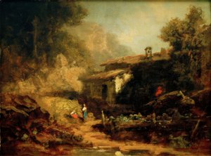 Mill in the Mountains by Carl Spitzweg