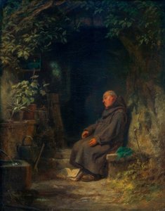 Sleeping Old Hermit by Carl Spitzweg