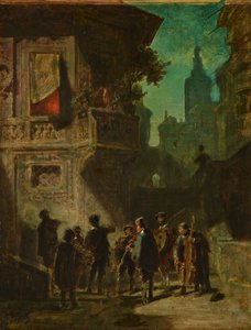 Spanish Serenade from the Barber of Sevilla, ca. 1856 by Carl Spitzweg