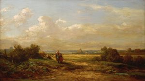 Wide Landscape with Wanderers