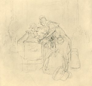 Customs Inspection II, mid-late 19th century, c1924 by Carl Spitzweg