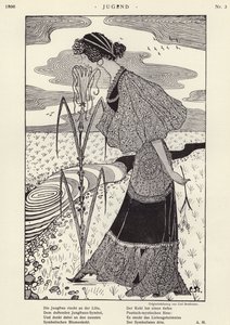 Woman smelling a flower