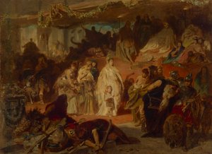 Thusnelda in the Triumph of Germanicus by Carl Theodor von Piloty