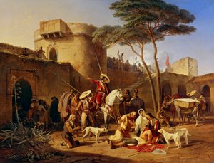 Spanish Guerrillas in a Fort by Carl Wilhelm Freiherr von Heideck