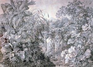 A Girl in the Wood of Weidenau, c. 1777-1835