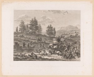 Harvest in a Landscape by Carl Wilhelm Weisbrod