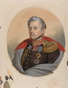 Portrait of Count Pyotr Petrovich Konovnitsyn, Early 1820s by Carl von Hampeln