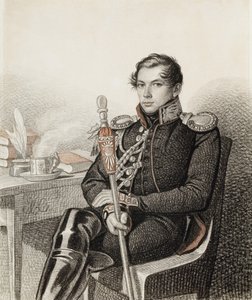 Portrait of Count Pyotr Petrovich Konovnitsyn 1803-1830, 1822-1823 by Carl von Hampeln
