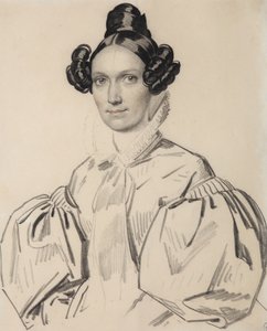 Portrait of Olga Nikolaevna Talyzina, née Zubova 1803-1882, Early 1830s