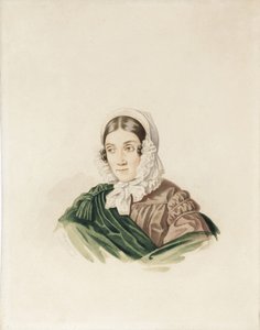 Portrait of Tatiana Petrovna Lvova, née Poltoratskaya, 1789-1848, 1830s