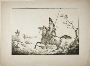 A Cossack by Carle Vernet