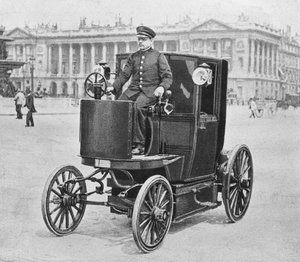 Electrical coupe, Place de la Concorde, Paris, c.1900 by Carle de Mazibourg