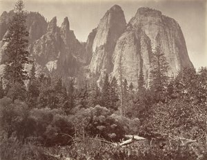 Cathedral Rocks and Spires, ca. 1872, printed ca. 1876