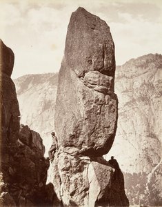Magic Tower, Yosemite, ca. 1872, printed ca. 1876