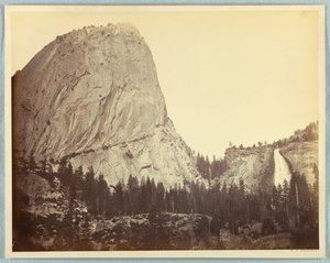 Mount Broderick, Nevada Falls, 700 Feet, Yosemite by Carleton E. Watkins