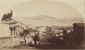 Alcatraz Island and San Francisco Bay, Looking North by Carleton Emmons Watkins