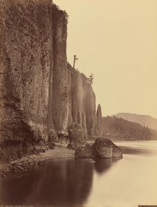 Cape Horn, Columbia River, Oregon, 1867 by Carleton Emmons Watkins