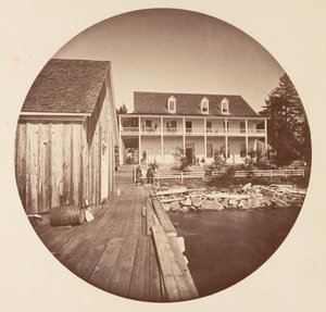 Warm Springs Hotel Lake Tahoe by Carleton Emmons Watkins