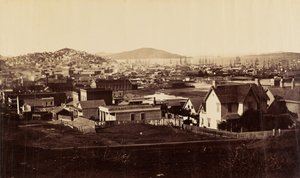 City Front from Rincon Hill in 1860 by Carleton Watkins