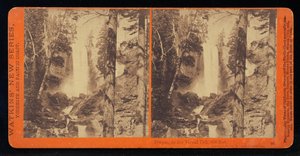 Piwyac, or the Vernal Fall at Low Water, 300 Feet, Yosemite Valley, Mariposa County, Cal