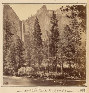 Pohono, or the Bridal Veil, 900 Feet by Carleton Watkins