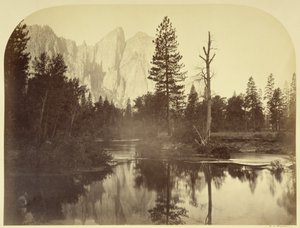 River View - Down the Valley - Yosemite by Carleton Watkins