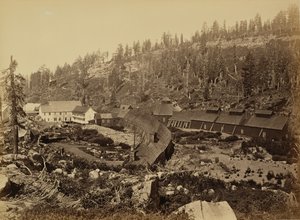 Summit Station with West End of Tunnel, C.P.R.R. by Carleton Watkins