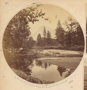 Tasayac, the Half Dome, 5,000 feet, Yosemite Valley, Mariposa County, California by Carleton Watkins