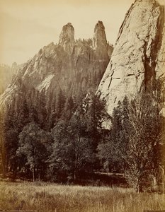 The Cathedral Spires, Yosemite, California by Carleton Watkins