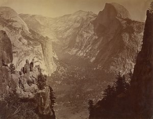 The Domes from Glacier Rock by Carleton Watkins